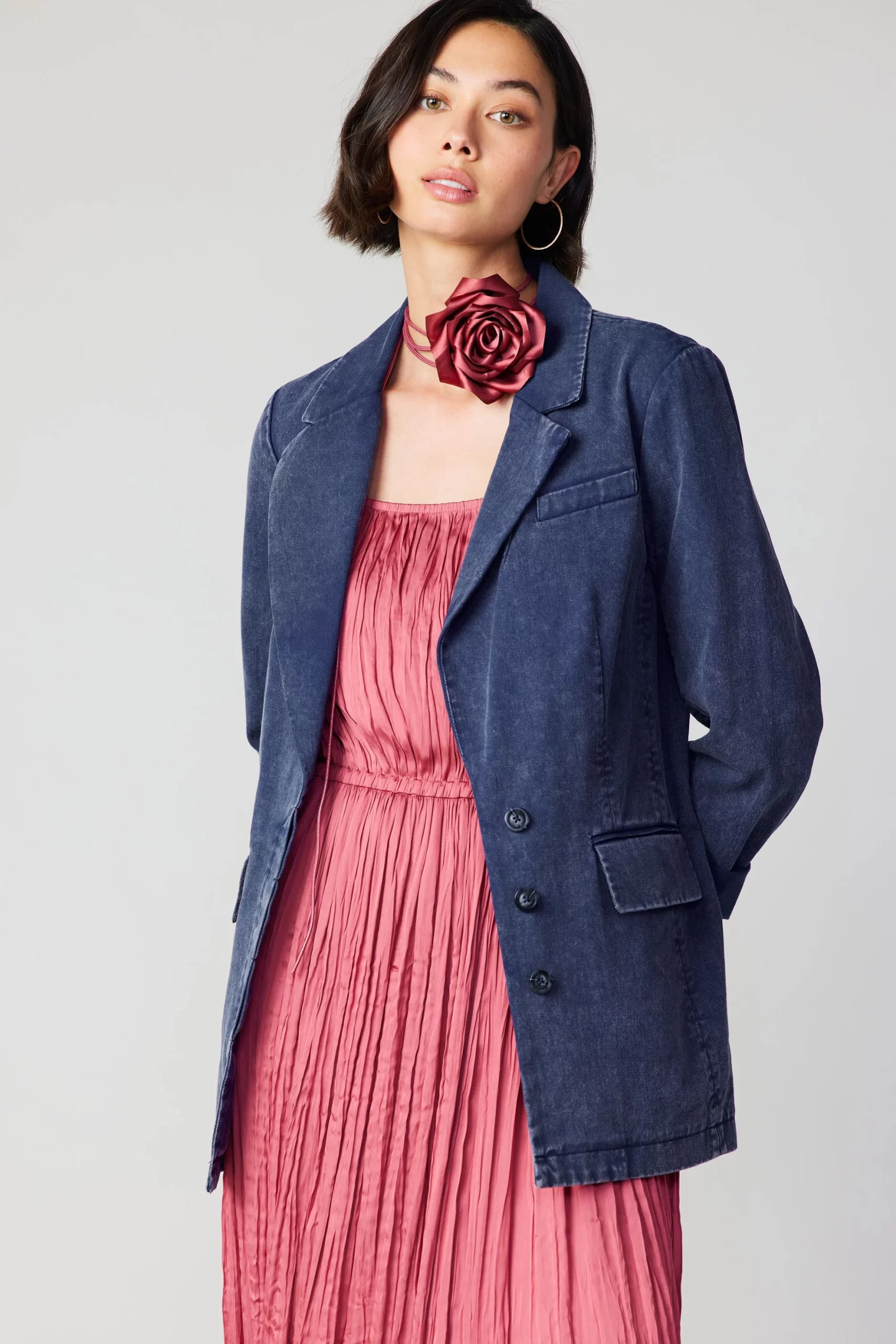 ROSE APPLIQUE CAMI DRESS