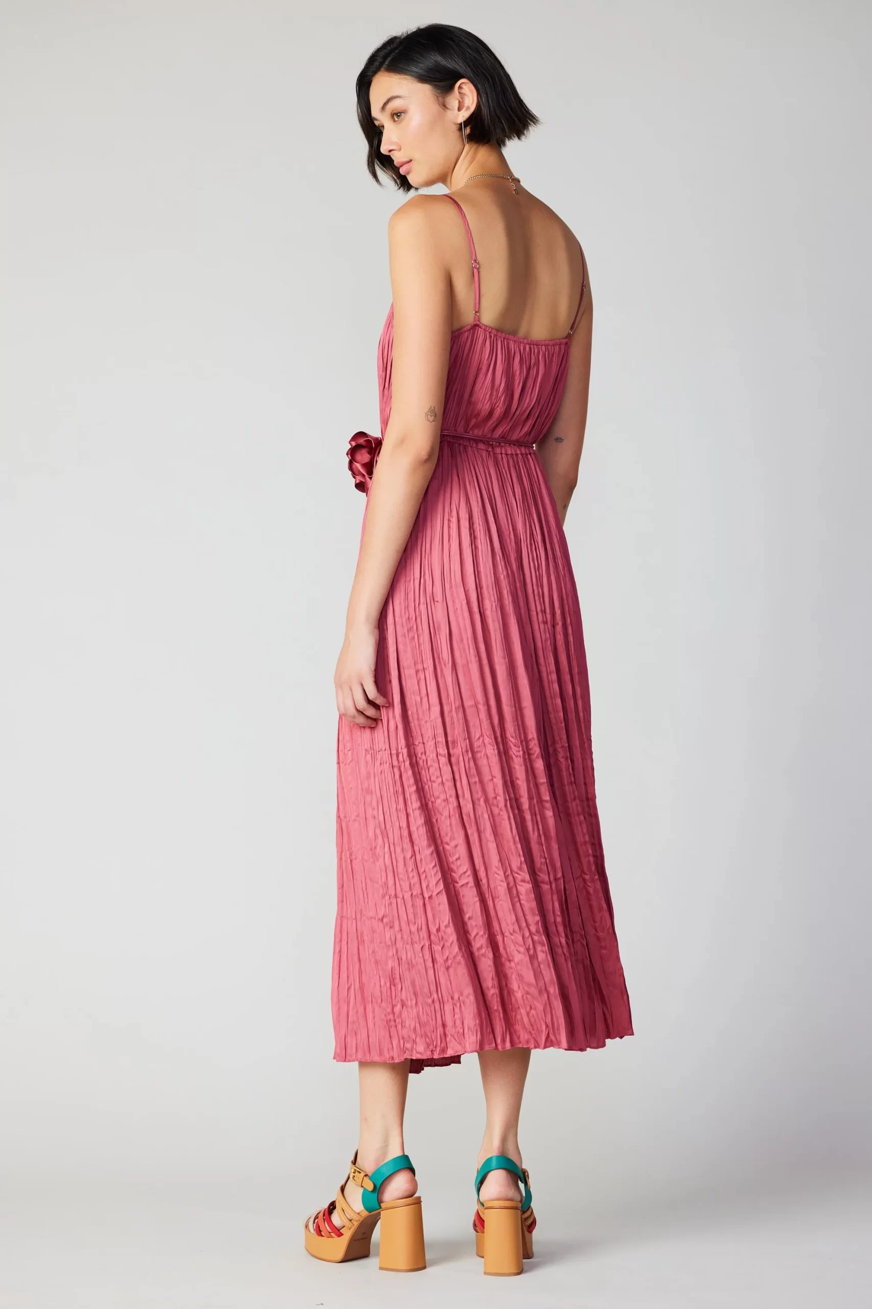 ROSE APPLIQUE CAMI DRESS